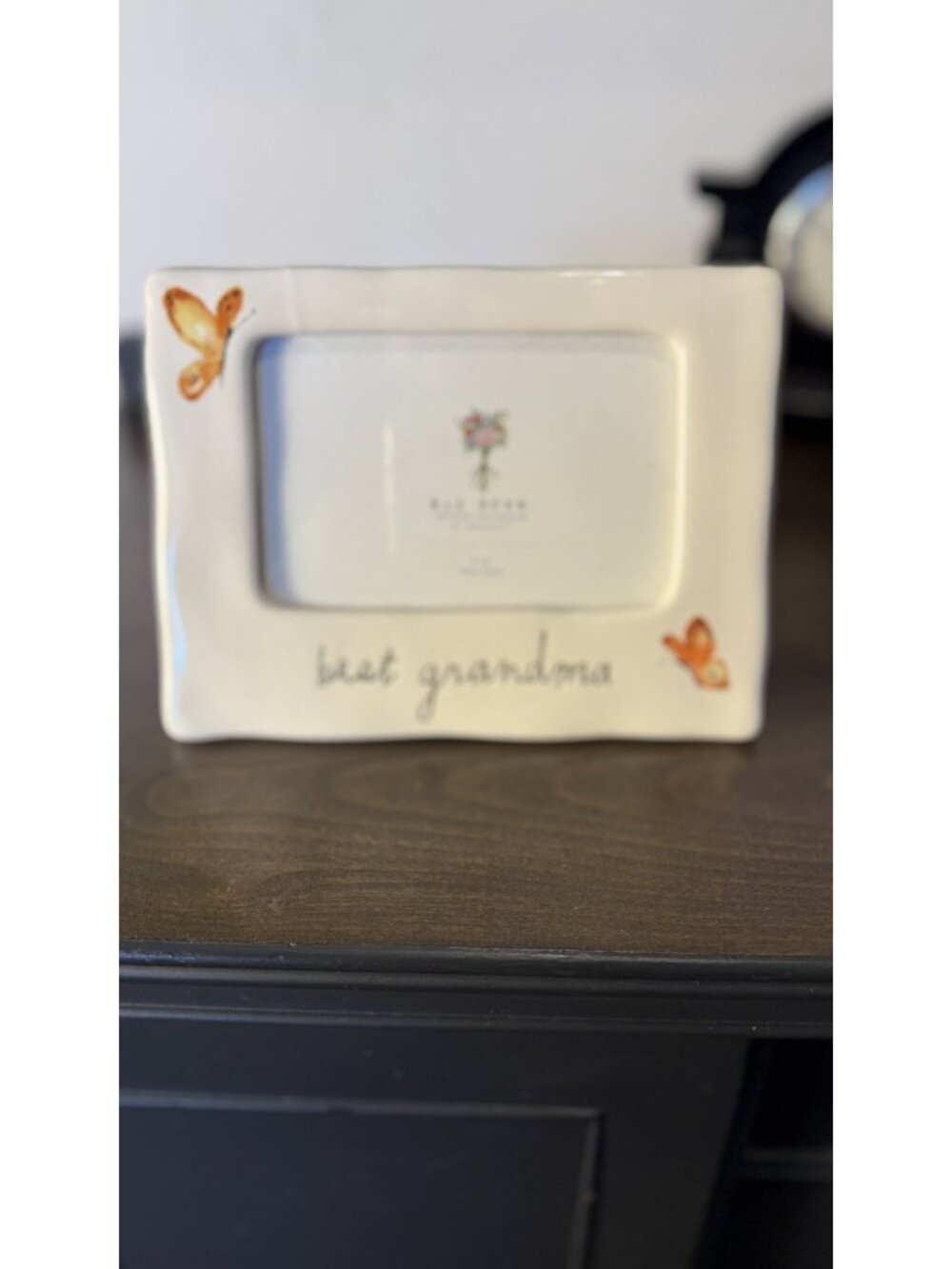 NEW Rae Dunn Best Grandma Ever  Butterfly Picture Frame 4"x6"